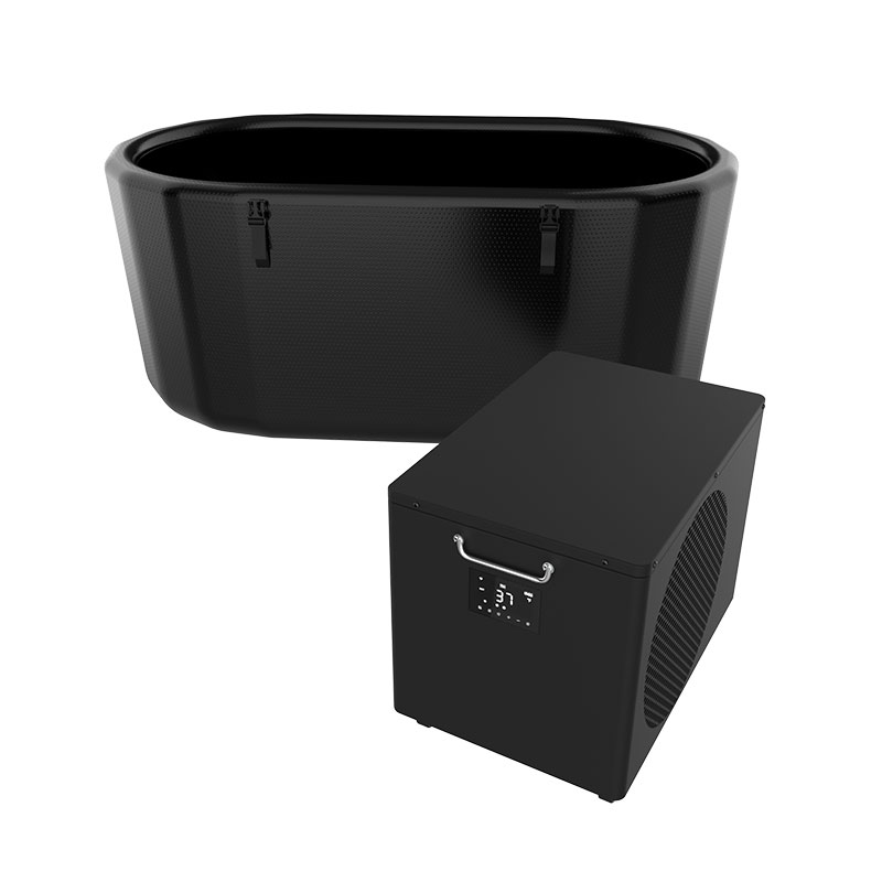 Stor kallt djup pool uppblåsbar