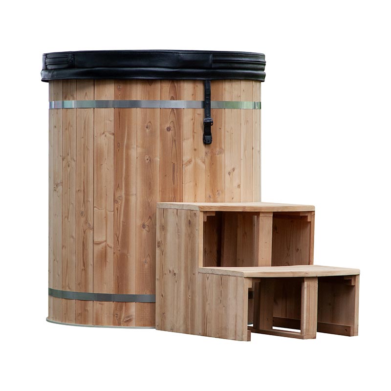 Thermo Pine Wood Ice Badkar med 304 rostfritt stål foder Thermo Pine Wood Ice Badkar med 304 rostfritt stål foder