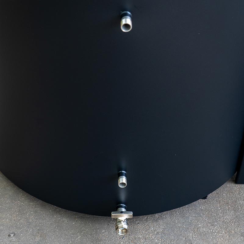 Förstärkt 304 rostfritt stål Black Cold Plunge Tub