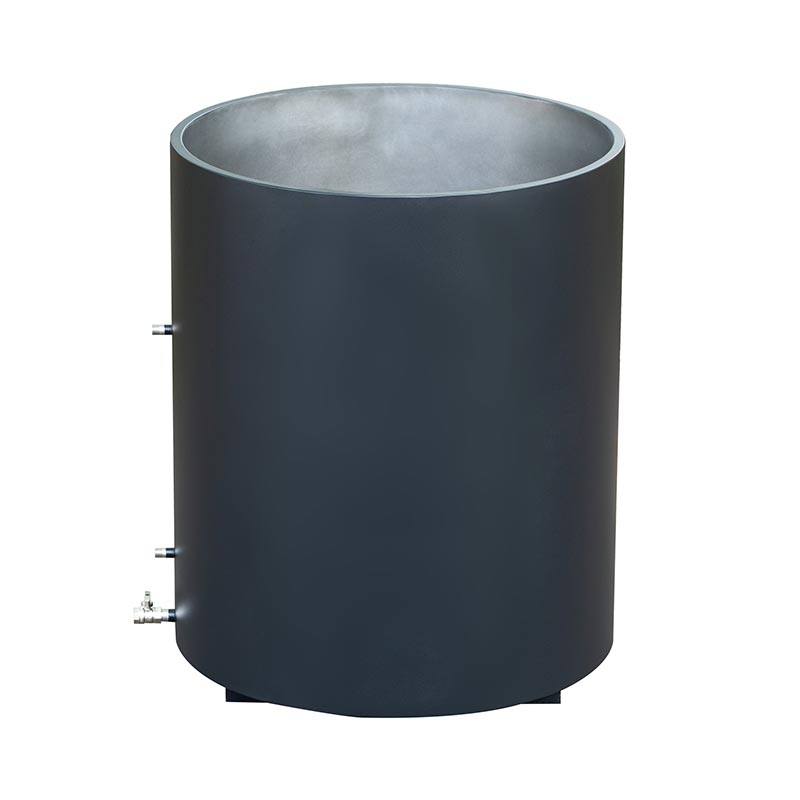 Förstärkt 304 rostfritt stål Black Cold Plunge Tub