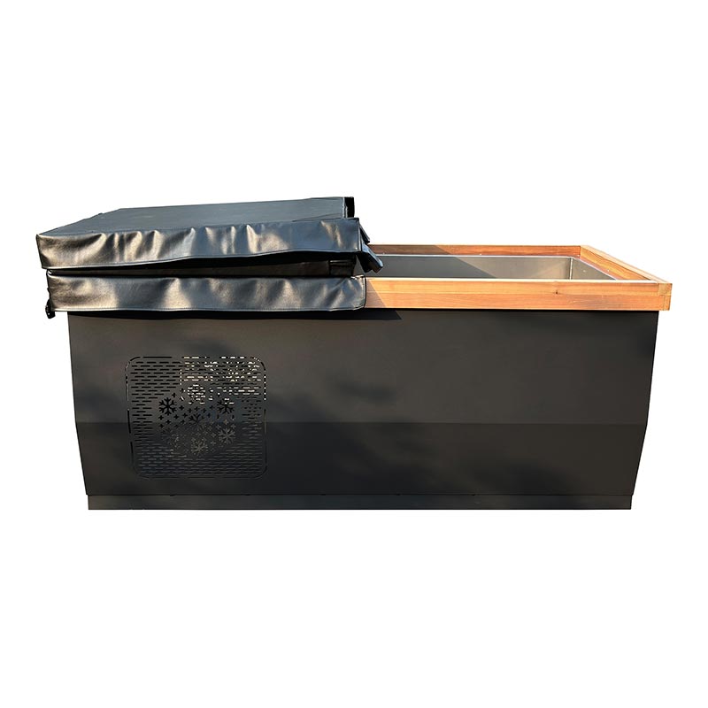 Canadian Red Cedar Ice Badkar med 304 rostfritt stål
