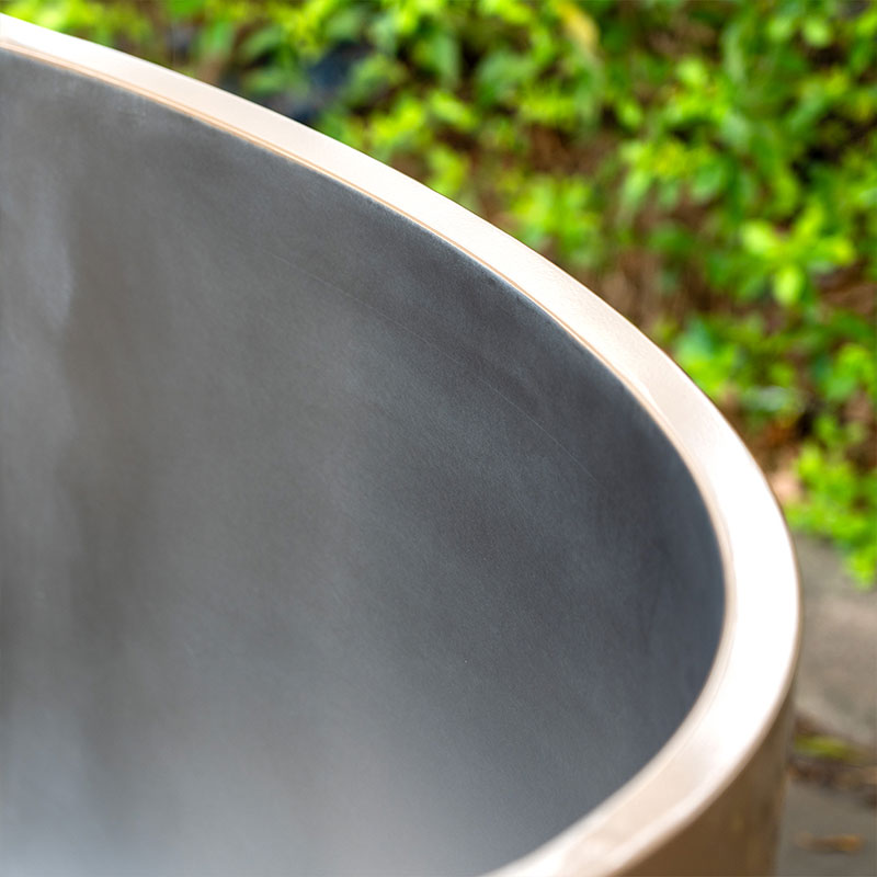 Champagne Guld Full 304 Rostfritt Stål Kallbadkar