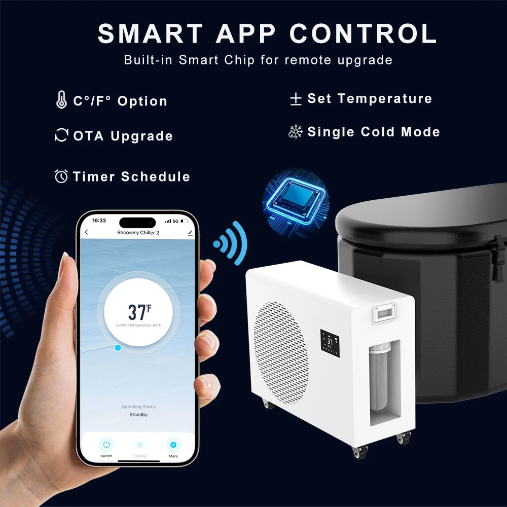 Smart Cold Water Chiller For Ice Baths Outdoors